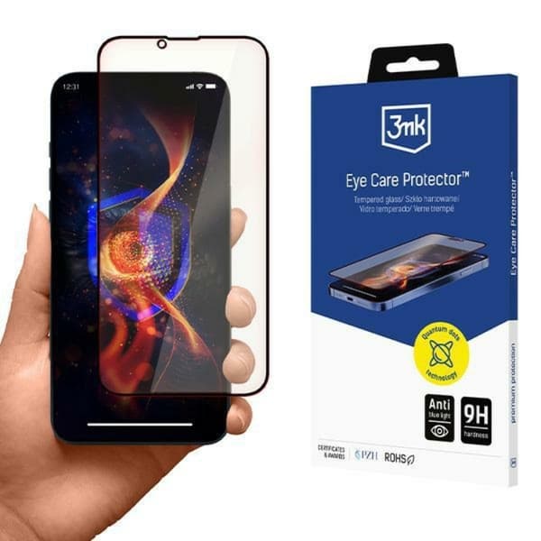 3mk iPhone 14 Pro Max Härdat Glas Skärmskydd Eye Care - Transparent