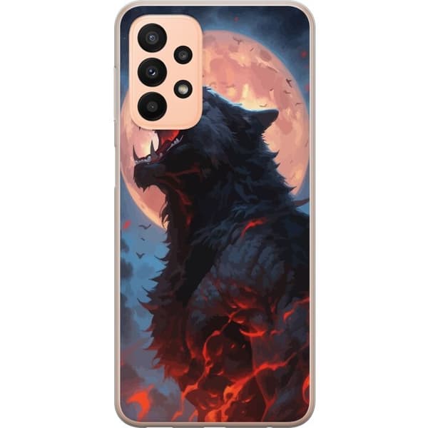 Mobilskal till Samsung Galaxy A23 5G med Ylande varg