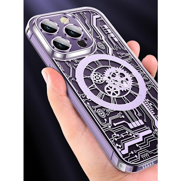 iPhone 14 Pro Max Mobilskal Magsafe Mechanical - Silver