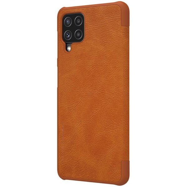 Nillkin Qin Läder Fodral Galaxy A22 4G - Brun Brun