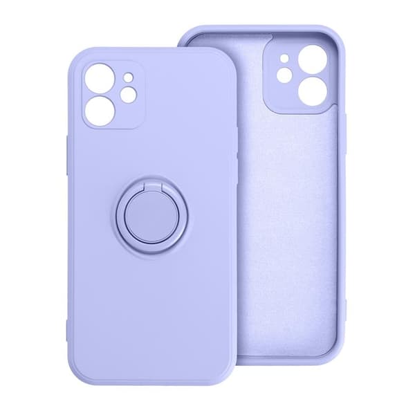 Forcell iPhone 7/8/SE (2020/2022) Skal Silikon Ring - Violett Lila