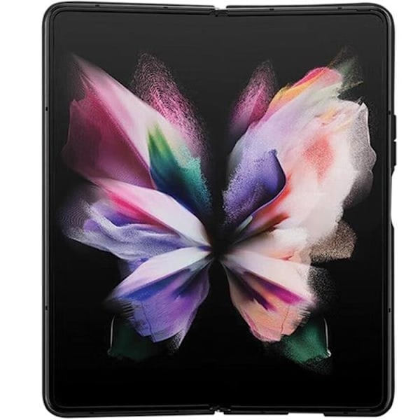 Guess Galaxy Z Fold 5 Mobilskal Läder Triangle Strass - Svart Svart
