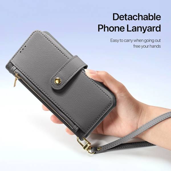 Dux Ducis iPhone Air Plånboksfodral Magsafe Detachable Lawa - Grå Grå