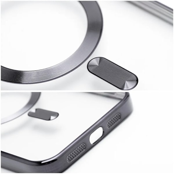 Telefontaske til iPhone 14 Pro MagSafe Electro Mag - Sølv Silver