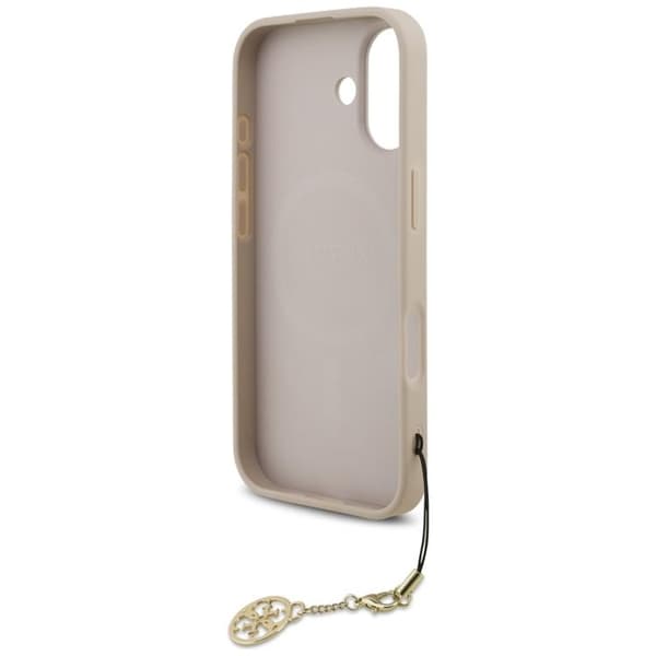 Guess telefontaske til iPhone 17 MagSafe 4G Charms Collection - Lyserød Rosa
