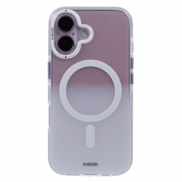 X-LEVEL Mobilskal till iPhone 16 MagSafe TPU Gradient - Vit