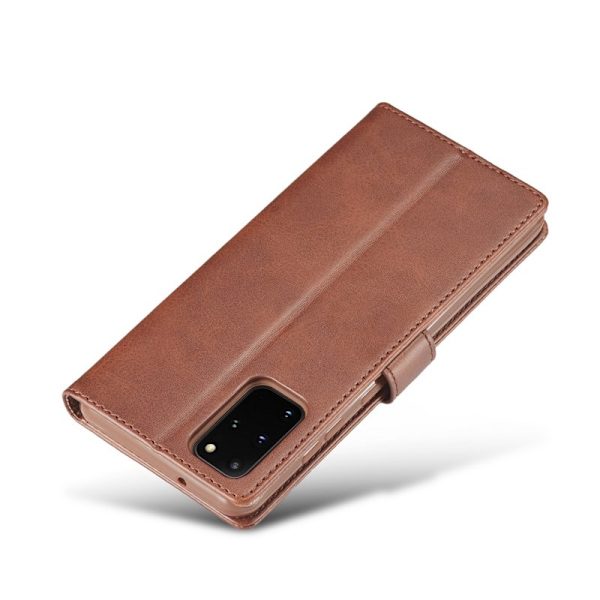 LC.IMEEKE Samsung Galaxy S20 Plus Plånboksfodral Konstläder - Brun