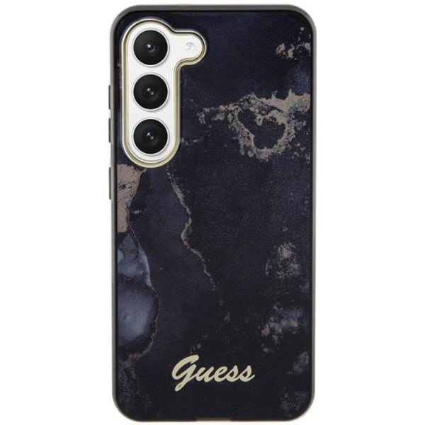 Guess Galaxy S23 -puhelinkuori Marble - Musta