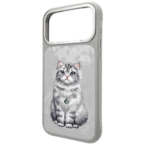 Nimmy Mobilskal För iPhone 17 Pro Max MagSafe Lucky Fashion Cat - Grå Grå