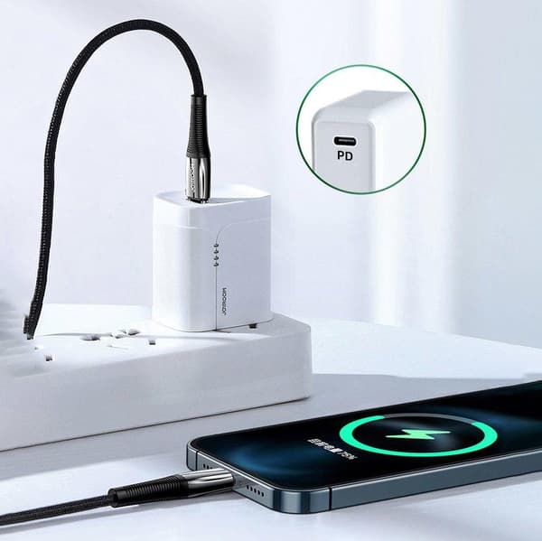 Joyroom Lightning Kabel USB-C 20W 2,4A 1,2m - Rød Red