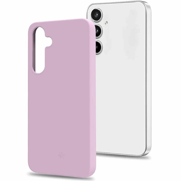 Celly Mobilskal till Galaxy A35 5G Soft Rubber - Rosa Svart