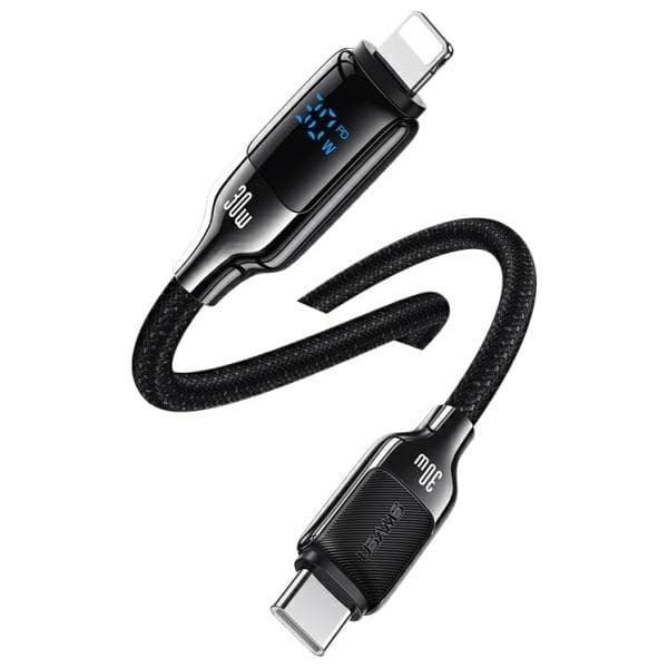 USAMS Kabel USB-C–Lightning 30W 1,2m HX-serie (US-SJ743) - Silver