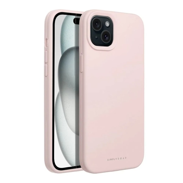 Roar iPhone 15 Plus Mobilskal Roar Cloud Skin - Rosa