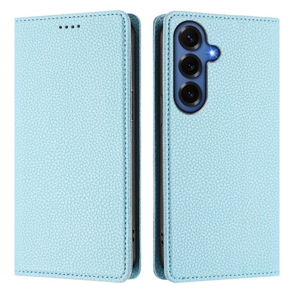 Plånboksfodral för Samsung Galaxy S26 Plus RFID Blocking Konstläder - Ljusblå