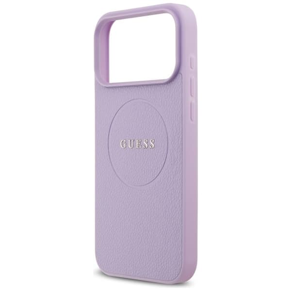 Guess Mobilskal till iPhone 17 Pro Max MagSafe Grained Ring - Lila Lila