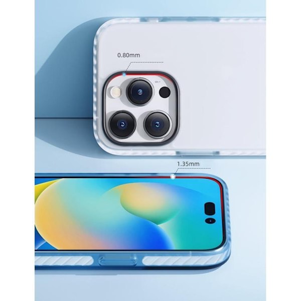 ROCK iPhone 14 Pro Skal Double Layer - Lila Lila