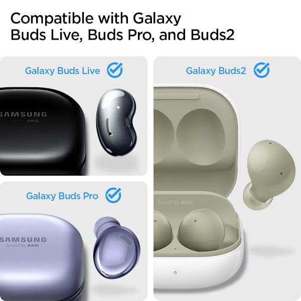 Spigen Urban Fit Case Galaxy Buds 2 Pro/2/Live/Pro - Sort Black