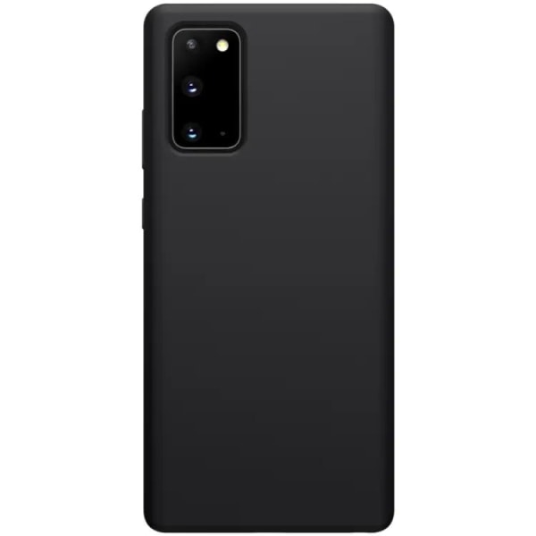SiGN Galaxy Note 20 Case nestemäinen silikoni - musta