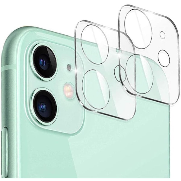 [2-PACK] Kameralinsskydd i Härdat Glas iPhone 11 - Clear