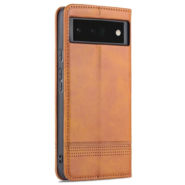 AZNS Google Pixel 6 Plånboksfodral - Praktisk Flip Design - Konstläder - Brun