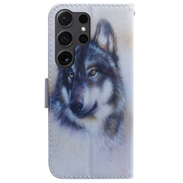 Plånboksfodral för Samsung Galaxy S26 Ultra Mönstertryck Konstläder - Wolf