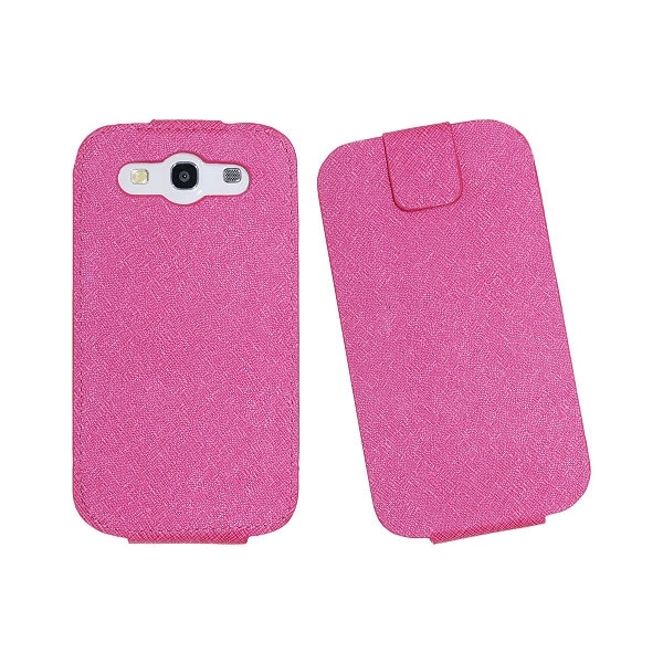 Luxury flip mobilväska till Samsung Galaxy S3 i9300 (Rosa) Rosa