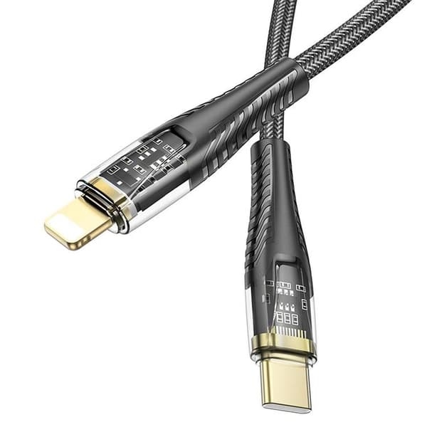 HOCO USB-C till Lightning 27W Kabel 1.2m U121 PD - Svart Svart