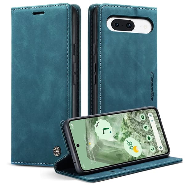 CASEME 013 Series Mobilskal till Google Pixel 8a KonstLäder - Blå