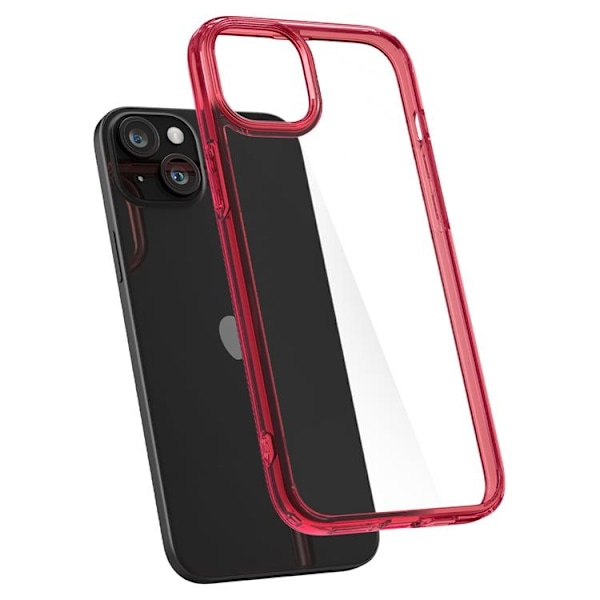 Spigen iPhone 15 Plus Mobilskal Ultra Hybrid - Crystal Röd