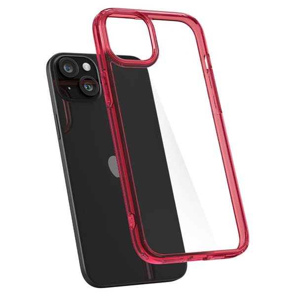Spigen Mobilskal till iPhone 15 Plus Ultra Hybrid - Crystal Röd Röd