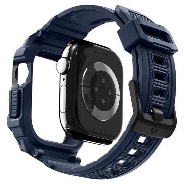 Spigen Apple Watch 42 mm Series 10 Etui Rugged Armor Pro - Navy Blå