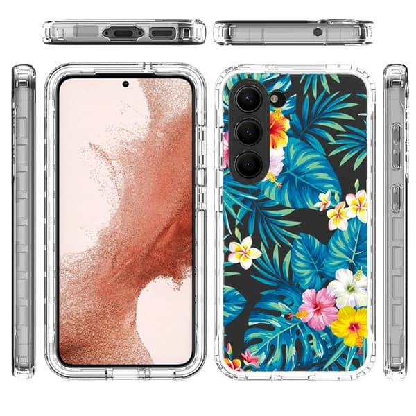 Galaxy S23 Skal Pattern Printing - Plantain Leaf Flerfärgad
