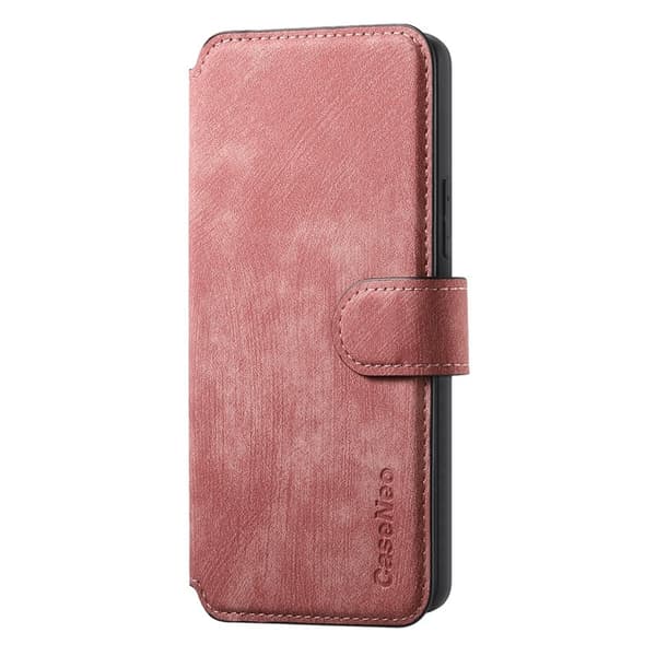 CASENEO För Nothing Phone (3a) Magnetiskt Plånboksfodral Konstläder - Rosa
