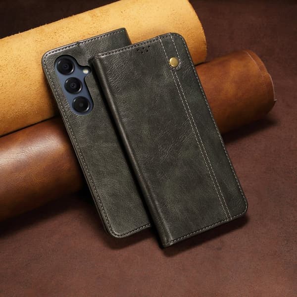 Plånboksfodral för Samsung Galaxy S26 Plus Konstläder Ställ - Grön