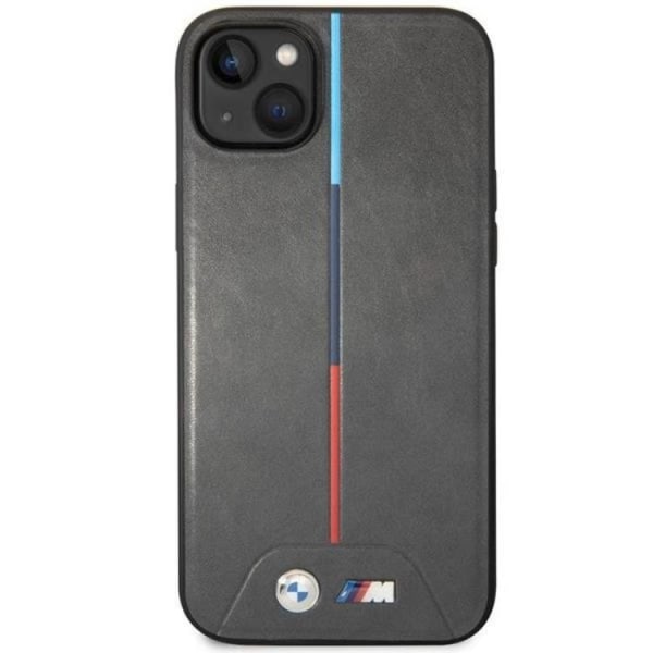 BMW iPhone 14 Plus Mobilcover Quiltet Tricolor - Grå