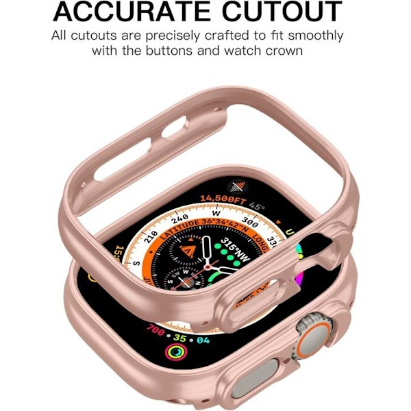 Apple Watch Ultra (49mm) Skal Rubberized PC - Starlight