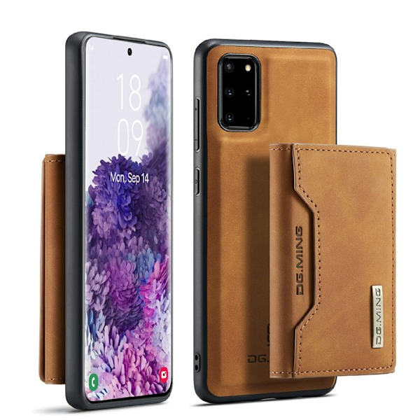 DG.MING Magnetiskt Plånboksfodral för Samsung Galaxy S20 Plus - Brun
