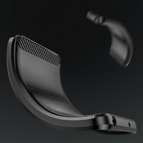 Mobilskal till iPhone 16 Plus Silikon Carbon - Svart Svart