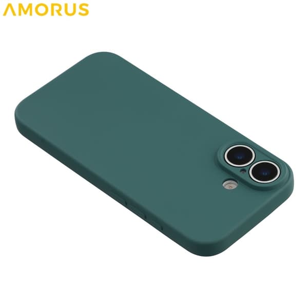 AMORUS Mobilskal till iPhone 17 Precise Cutouts TPU Fiber - Armégrön Grön