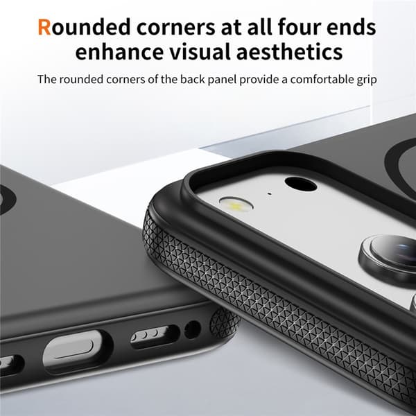 Mobilskal till iPhone 17 Pro MagSafe PC + TPU Shockproof - Svart Svart
