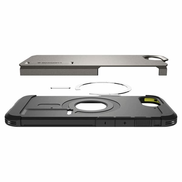 Spigen Mobilskal till iPhone 16e Magsafe Tough Armor - Gunmetal Grå