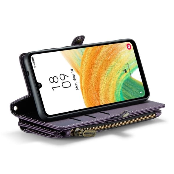 CASEME Plånboksfodral Konstläder för Samsung Galaxy A33 5G - Lila
