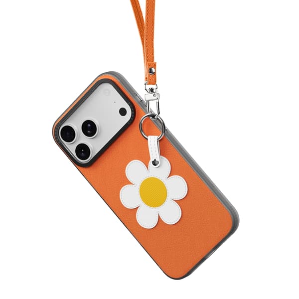 DUX DUCIS Mobilskal till iPhone 17 Pro med Fingerring/Rem Luvy Series Orange