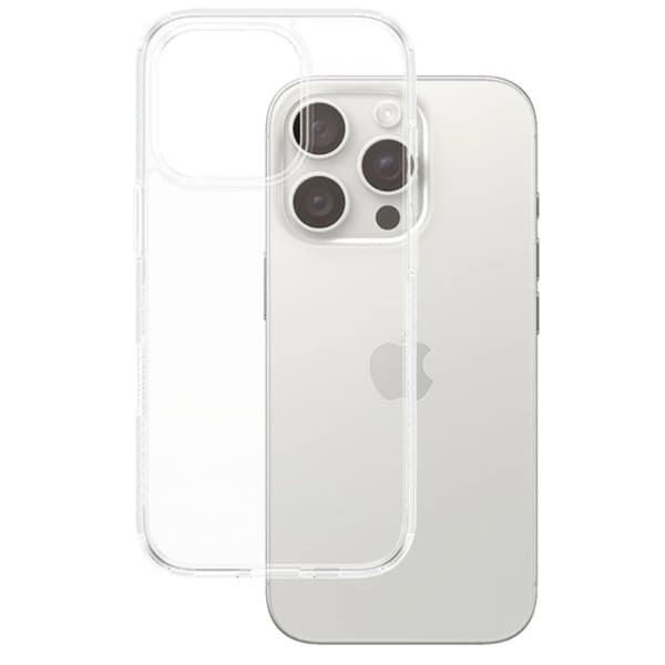 PanzerGlass Telefontaske til iPhone 16 Pro Hard - Hvid/Gennemsigtig Transparent
