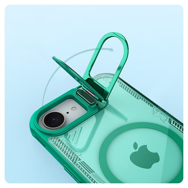 Nillkin Mobilskal till iPhone 16e MagSafe Iceblade Prop - Grön Grön