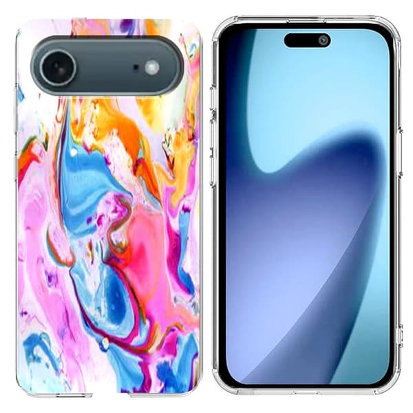 Mobilskal till iPhone Air Marble Pattern Printing Soft - Flerfägad Flerfärgad