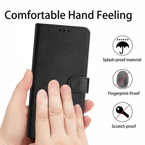 Plånboksfodral för Samsung Galaxy S26 Plus Konstläder Flip - Svart