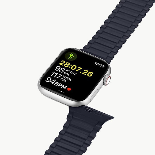 Dux Ducis Apple Watch 6/7/8/SE (38/40/41mm) Armband Silicone Armored - Blå