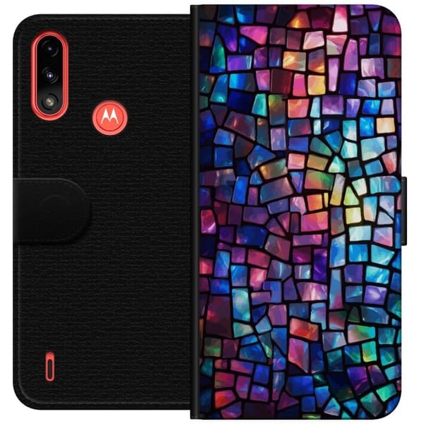 Plånboksfodral till Motorola Moto E7 Power med Disco