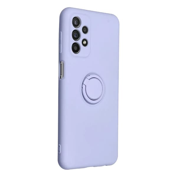 Telefontaske til Galaxy S25 Edge Silikone Ring - Lilla Lila